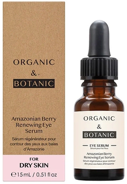 Regenerujące serum pod oczy - Organic & Botanic Amazonian Berry Renewing Eye Serum  — Zdjęcie N1