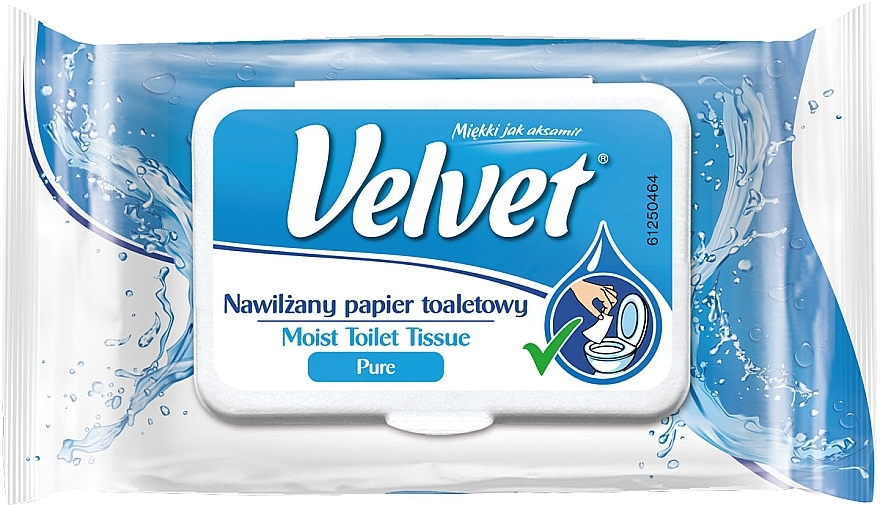 Nawilżany papier toaletowy dla dzieci - Velvet Moist Toilet Tissue Pure — Zdjęcie N1