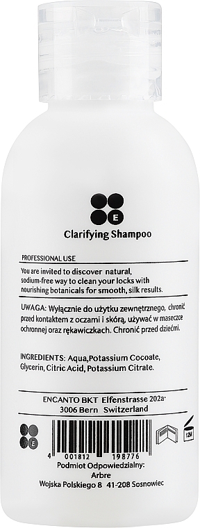 Szampon do skóry normalnej i skłonnej do przetłuszczania się - Encanto Nanox Clarifying Shampoo — Zdjęcie N2