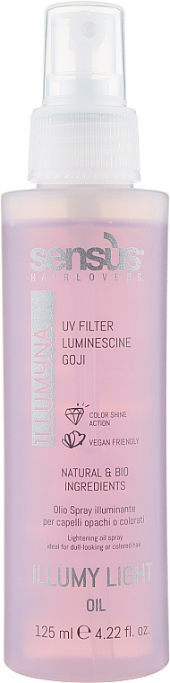 Olejek w sprayu do włosów - Sensus Illumy Light Oil