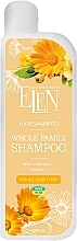 Szampon dla całej rodziny z ekstraktem z nagietka - Elen Cosmetics Whole Family Shampoo With Calendula Extract — Zdjęcie N1