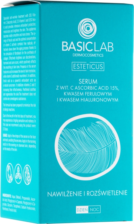 Serum do twarzy z witaminą C - BasicLab Dermocosmetics Esteticus — Zdjęcie N4