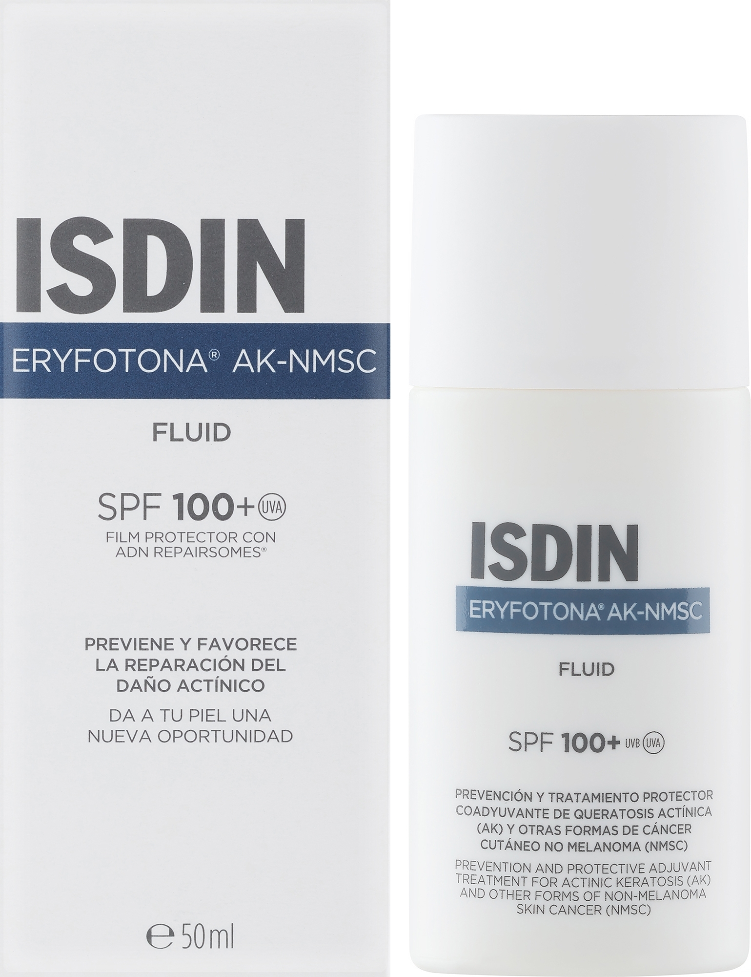 Fluid przeciwsłoneczny SPF 100 - Isdin Eryfotona AK-NMSC SPF 100+ Fluid — Zdjęcie 50 ml