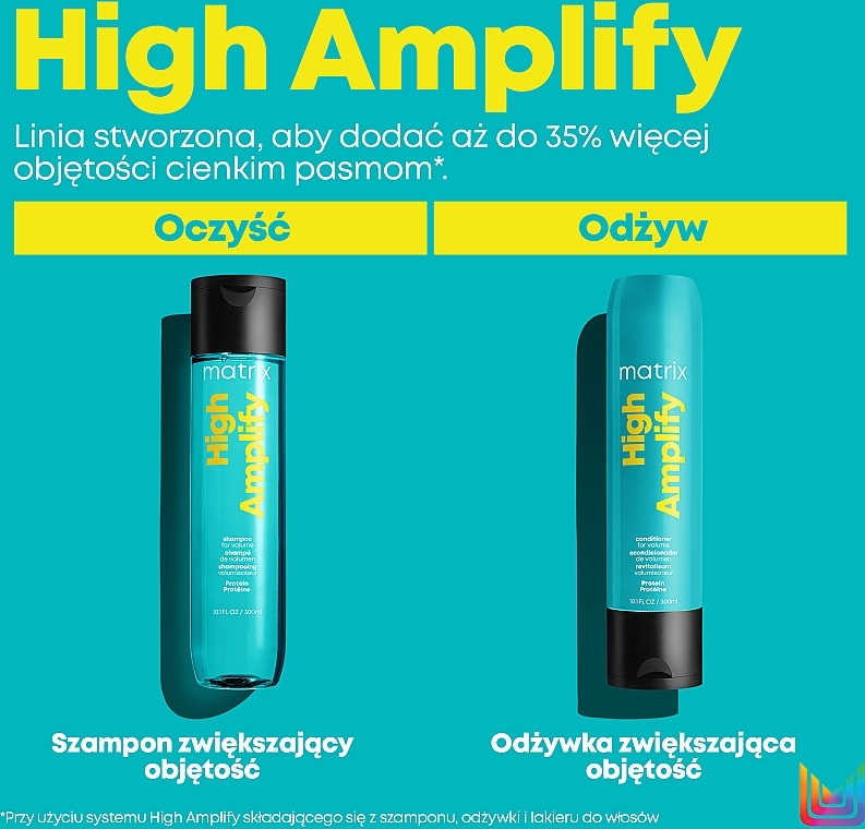 Szampon zwiększający objętość włosów - Matrix Total Results High Amplify Shampoo — Zdjęcie N3