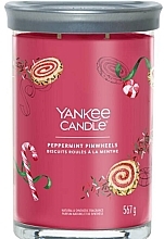 Świeca zapachowa w szkle Peppermint Pinwheels, 2 knoty - Yankee Candle Singnature — Zdjęcie N1