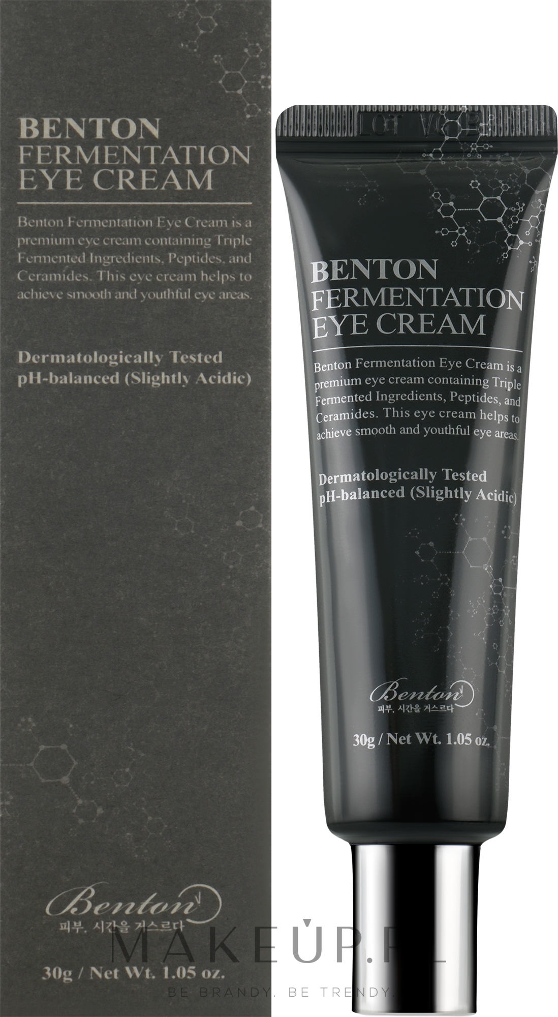 Fermentacyjny krem przeciwstarzeniowy do skóry wokół oczu - Benton Fermentation Eye Cream — Zdjęcie 30 g