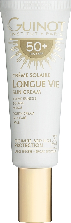 Odmładzający krem przeciwsłoneczny do twarzy - Guinot Longue Vie Sun Cream SPF 50+ — Zdjęcie N1