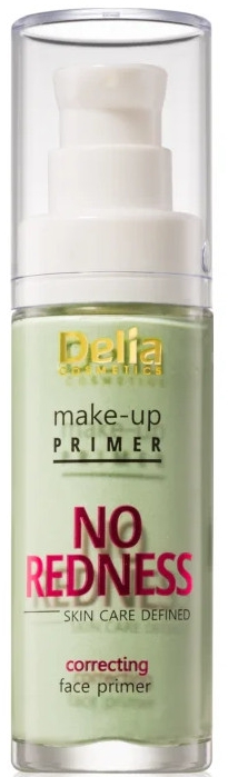 Korygująca zielona baza pod makijaż - Delia No Redness Make-Up Primer