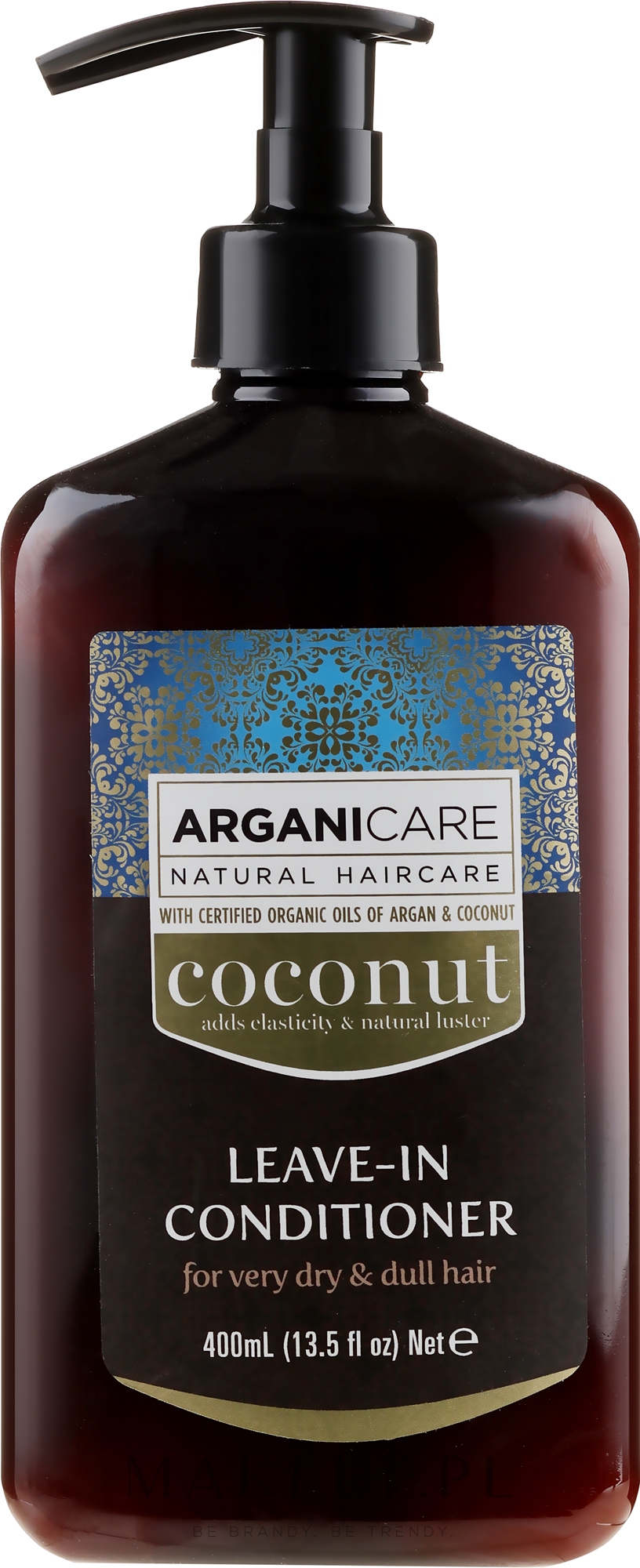 Odżywka bez spłukiwania do suchych i matowych włosów - Arganicare Coconut Leave-In Conditioner For Very Dry & Dull Hair — Zdjęcie 400 ml