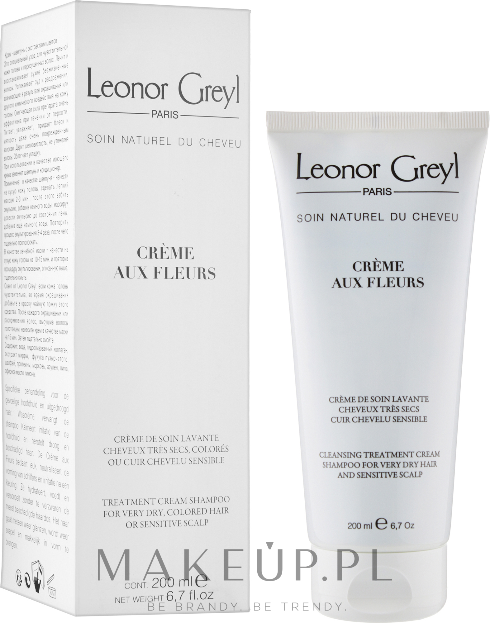 Kremowy szampon do włosów bardzo suchych - Leonor Greyl Creme Aux Fleurs — Zdjęcie 200 ml