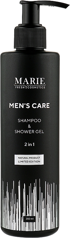 Odświeżający szampon i żel pod prysznic z ekstraktem z liści baobabu - Marie Fresh Cosmetics Men's Care Shampoo & Shower Gel — Zdjęcie N1