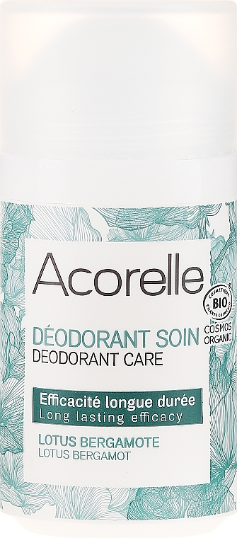 Odświeżający dezodorant w kulce Lotos i bergamotka - Acorelle Deodorant Care 