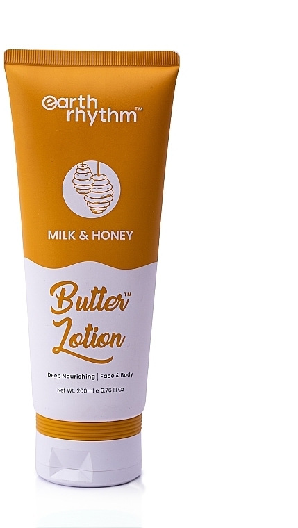 Głęboko odżywczy balsam do ciała Mleko i miód - Earth Rhythm Milk & Honey Butter Lotion — Zdjęcie N1