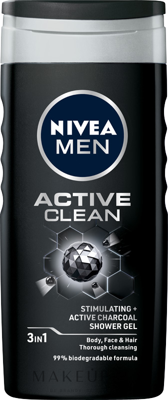 Aktywny żel pod prysznic dla mężczyzn - NIVEA MEN Active Clean Shower Gel — Zdjęcie 250 ml