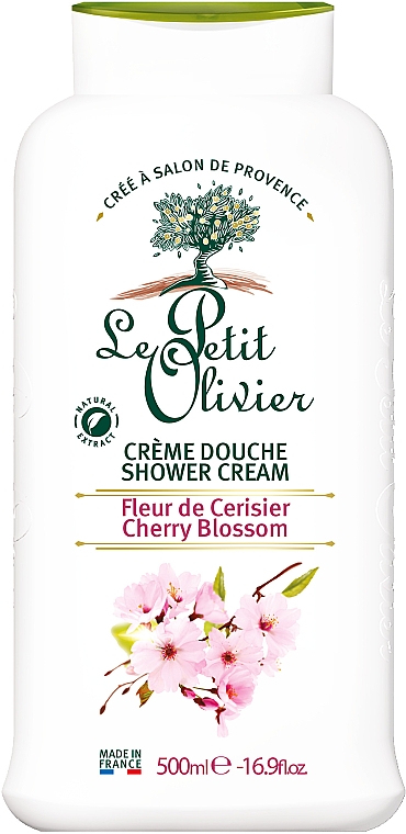 Krem pod prysznic Kwiat wiśni - Le Petit Olivier Extra Gentle Shower Creams — Zdjęcie N1