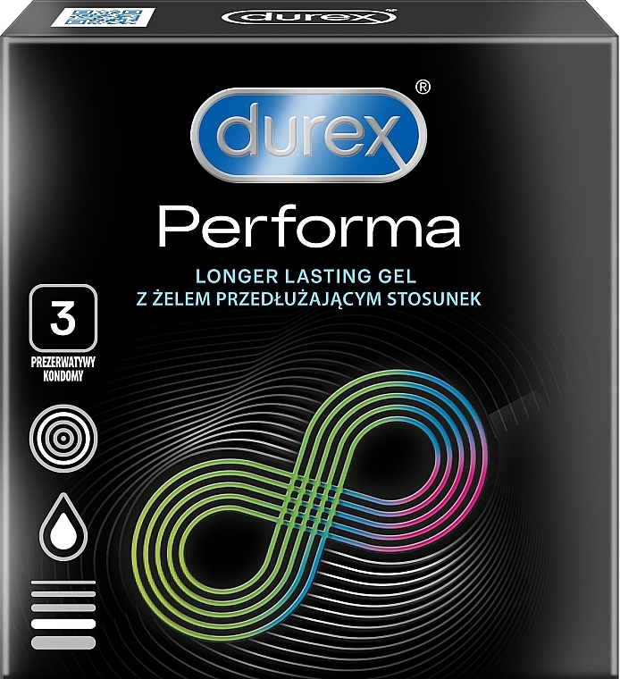 Prezerwatywy, 3 szt. - Durex Performa Condoms — Zdjęcie N1