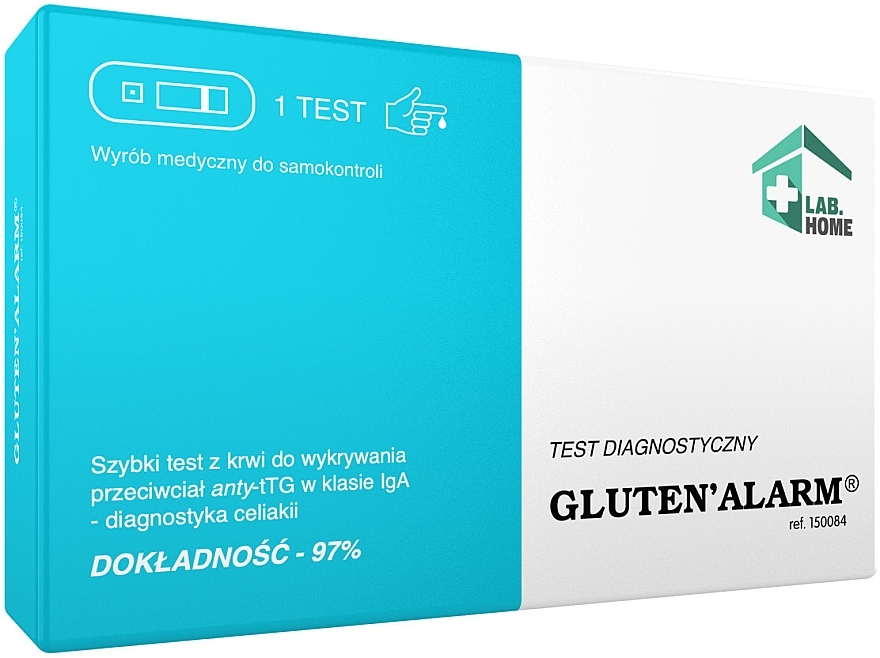 Test diagnostyczny na nietolerancję glutenu - Lab.Home Gluten'Alarm — Zdjęcie N1