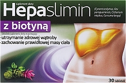 Kup Suplement diety Hepaslimin z biotyną - Aflofarm Hepaslimin With Biotin