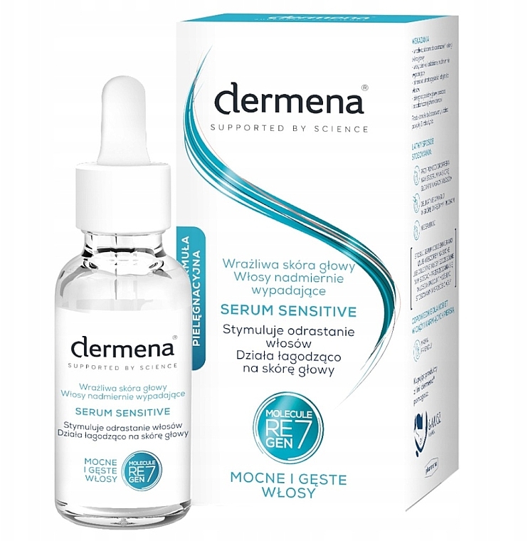 Serum stymulujące wzrost włosów - Dermena Serum Sensitve — Zdjęcie N1