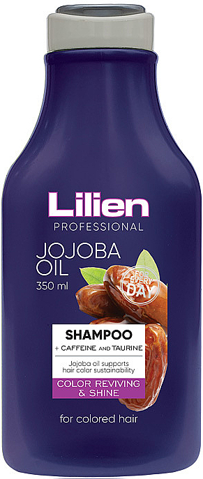 Nawilżający szampon do włosów farbowanych - Lilien Jojoba Oil Shampoo — Zdjęcie N1