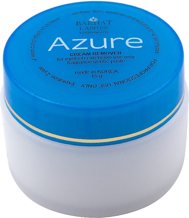 Preparat do ściągania sztucznych rzęs - Barhat Lashes Azure Cream Remover
