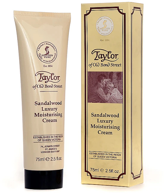 Nawilżający krem do twarzy Drzewo sandałowe - Taylor of Old Bond Street Sandalwood Moisturising Cream — Zdjęcie N1