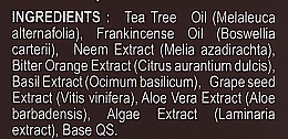 Naturalny szampon ajurwedyjski na łupież i wypadanie włosów Drzewo herbaciane - Khadi Organique Tea Tree Hair Cleanser — Zdjęcie N4