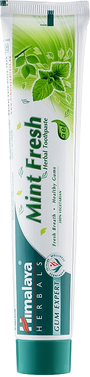 Wegetariańska ziołowa pasta do zębów - Himalaya Herbals Mint Fresh Herbal Toothpaste — Zdjęcie N2