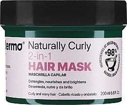 Maska do włosów kręconych 2 w 1 - Ecoderma Naturally Curly 2 In 1 Mask — Zdjęcie N1
