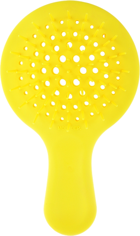 Szczotka do włosów, żółta - Janeke Superbrush Mini Silicon Line — Zdjęcie N1