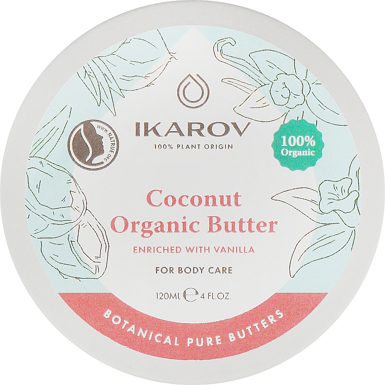 Organiczny olej kokosowy wzbogacony wanilią - Ikarov Coconut Organic Butter