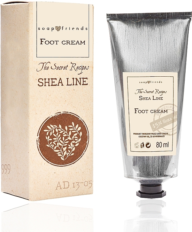 Zmiękczający krem do stóp z masłem shea - Soap&Friends Shea Line Foot Cream — Zdjęcie N1