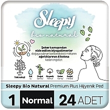 Podpaski codzienne, 24 szt. - Sleepy Bio Naturel Ped  — Zdjęcie N2