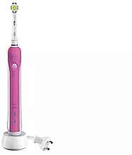Kup Elektryczna szczoteczka do zębów, biało-różowa - Oral-B Pro 700 3D White/Pink