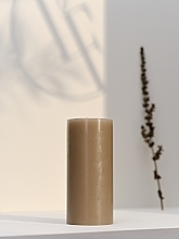 Świeca cylindryczna, średnica 7 cm, wysokość 15 cm - Bougies La Francaise Cylindre Candle Taupe — Zdjęcie N3