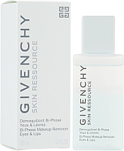 Dwufazowy środek do usuwania wodoodpornego makijażu z oczu i ust - Givenchy Skin Ressource Biphase Makeup Remover Eyes & Lips — Zdjęcie N2