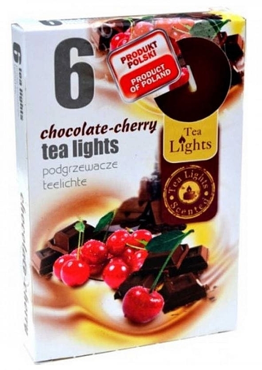 Podgrzewacze zapachowe tealight Czekoladowa wiśnia, 6 szt - Admit Scented Tea Light Chocolate Cherry — Zdjęcie N2