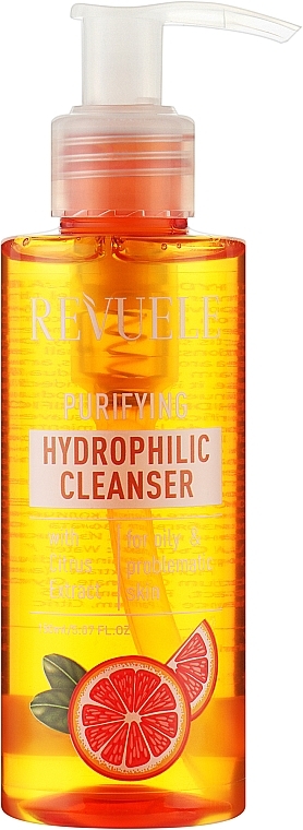 Oczyszczający żel hydrofilowy do mycia twarzy z ekstraktem z cytrusów - Revuele Purifying Hydrophilic Cleanser With Citrus Extract — Zdjęcie N1