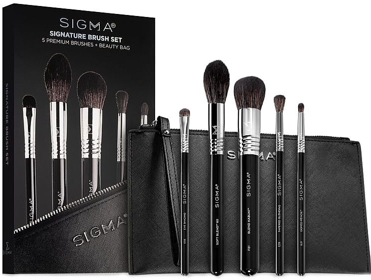 Zestaw pędzli do makijażu, 5 szt. - Sigma Beauty Signature Brush Set — Zdjęcie N2