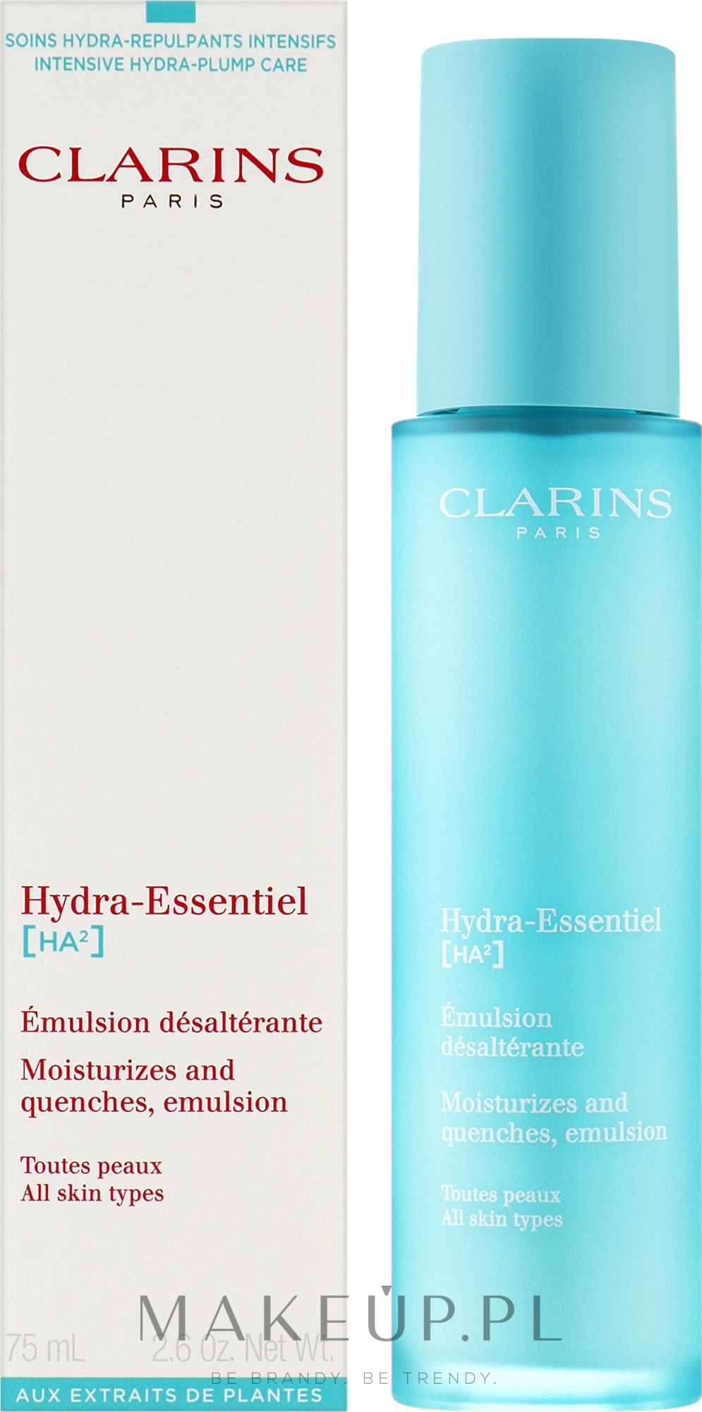 Nawilżająco-zmiękczająca emulsja do twarzy - Clarins Hydra-Essentiel [HA²] Moisturizes And Quenches Emulsion — Zdjęcie 75 ml