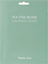 Kojąca maska ​​z ekstraktem z drzewa herbacianego - FarmStay Tea Tree Biome Calming Mask — Zdjęcie N2