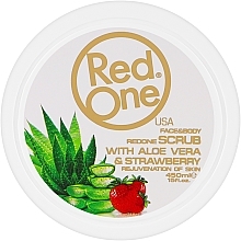 Kup Codzienny peeling do twarzy i ciała Aloes i Truskawka - RedOne Face & Body Daily Scrub Aloe Vera & Strawberry