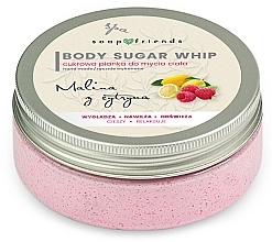 Cukrowa pianka do mycia ciała Malina i cytryna - Soap&Friends Raspberries And Lemon Body Sugar Whip — Zdjęcie N1