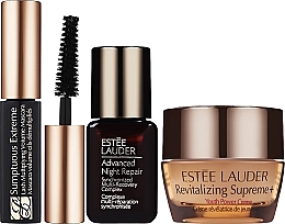 PREZENT! Kosmetyczka z wypełnieniem - Estee Lauder (serum/7ml + cr/7ml + mascara/2,8ml + bag) — Zdjęcie N2