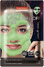 Wybielająca maska-peel-off Neon Green - Purederm Galaxy Bubble Peel-Off Mask  — Zdjęcie N1