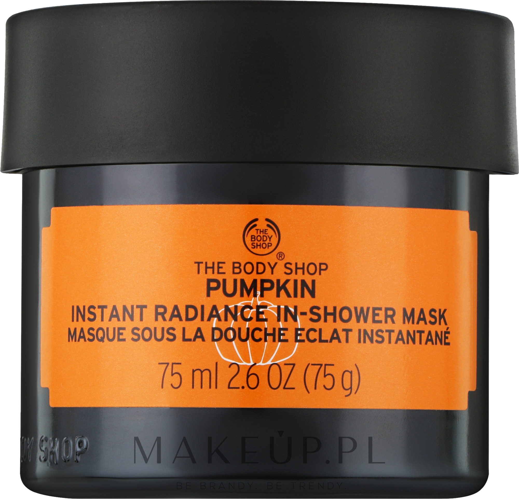 Błyskawiczna maseczka rozświetlająca twarz Dynia - The Body Shop Pumpkin Instant Radiance In-Shower Mask — Zdjęcie 75 ml
