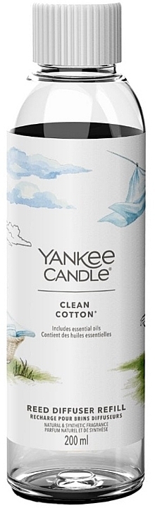 Wypełniacz do dyfuzora Clean Cotton - Yankee Candle Signature Reed Diffuser — Zdjęcie N1