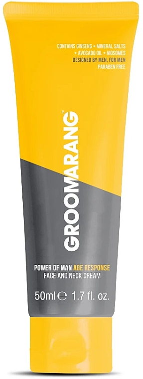 Krem do twarzy i szyi - Groomarang Power Of Man 3 In 1 Performance Age Response Face And Neck Cream — Zdjęcie N1