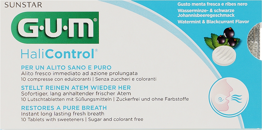 Produkt do higieny jamy ustnej i zębów - G.U.M Halicontrol Tablets — Zdjęcie N1