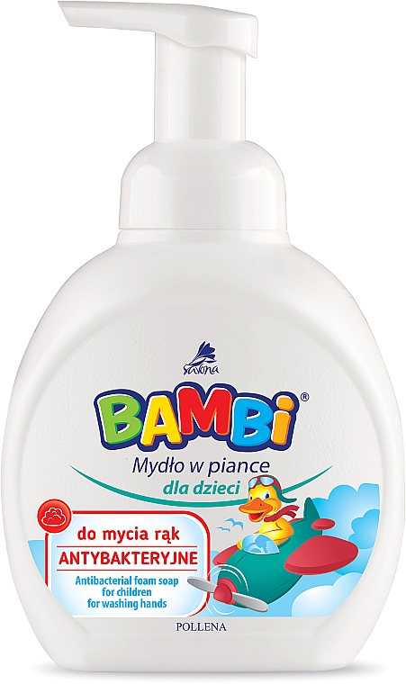 Antybakteryjne mydło w piance do mycia rąk dla dzieci - Pollena Savona Bambi Antibacterial Foam Soap — Zdjęcie N1
